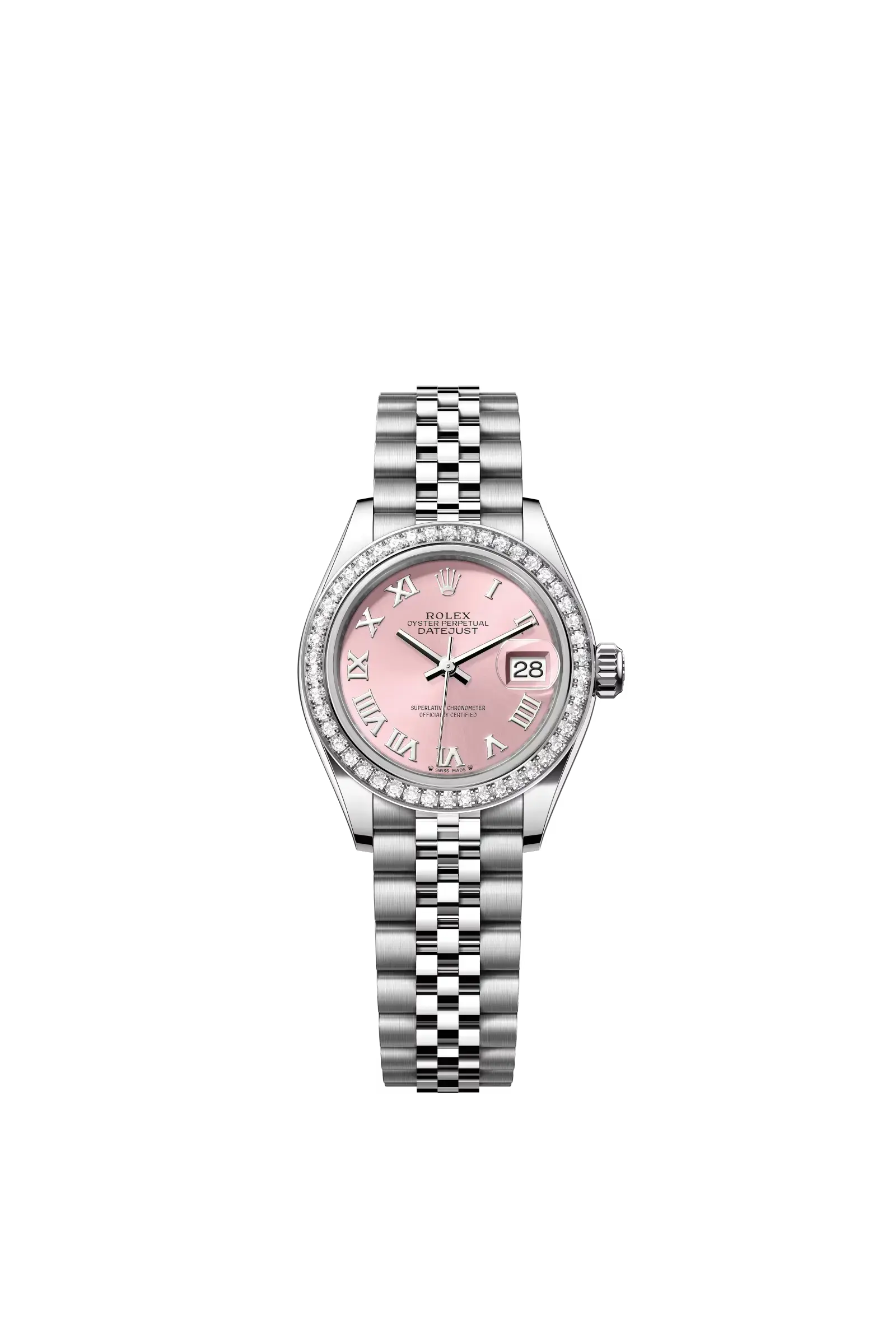 Lady-Datejust  Oyster, 28 mm, Oystersteel, white gold and diamonds  Reference 279384RBR — main photo