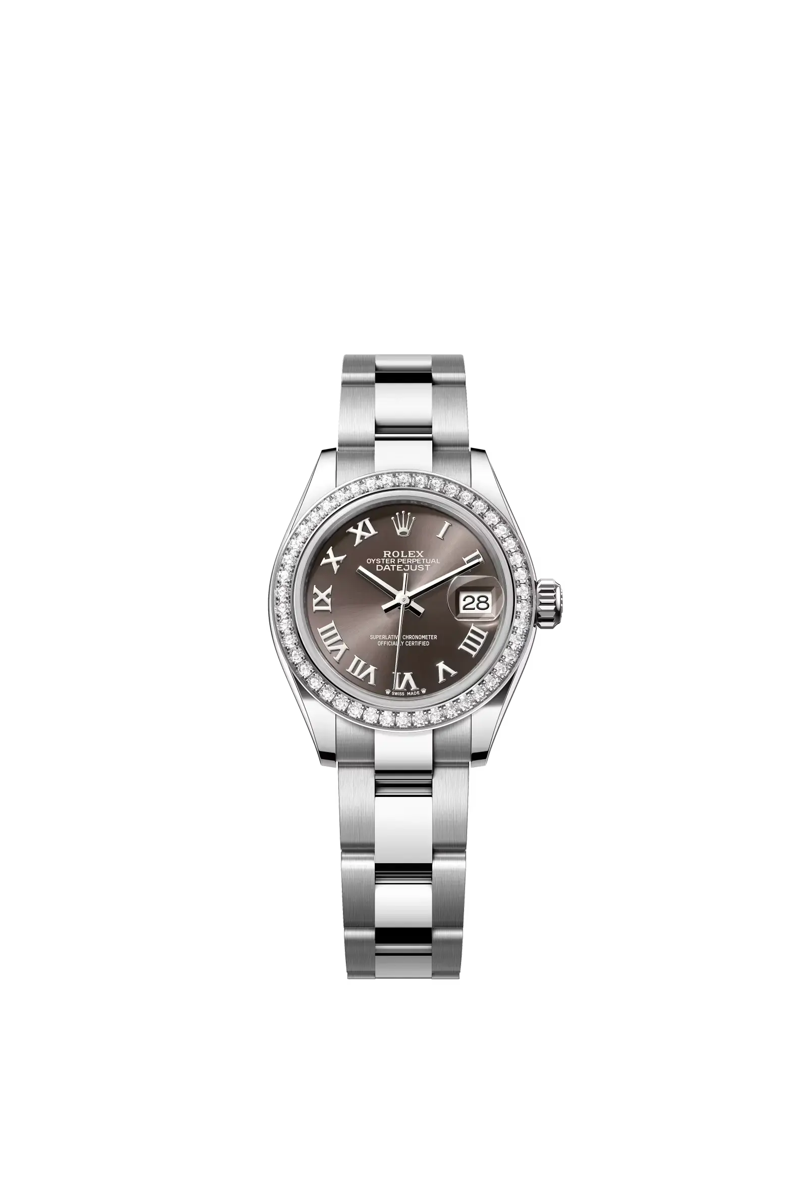 Lady-Datejust  Oyster, 28 mm, Oystersteel, white gold and diamonds  Reference 279384RBR — main photo