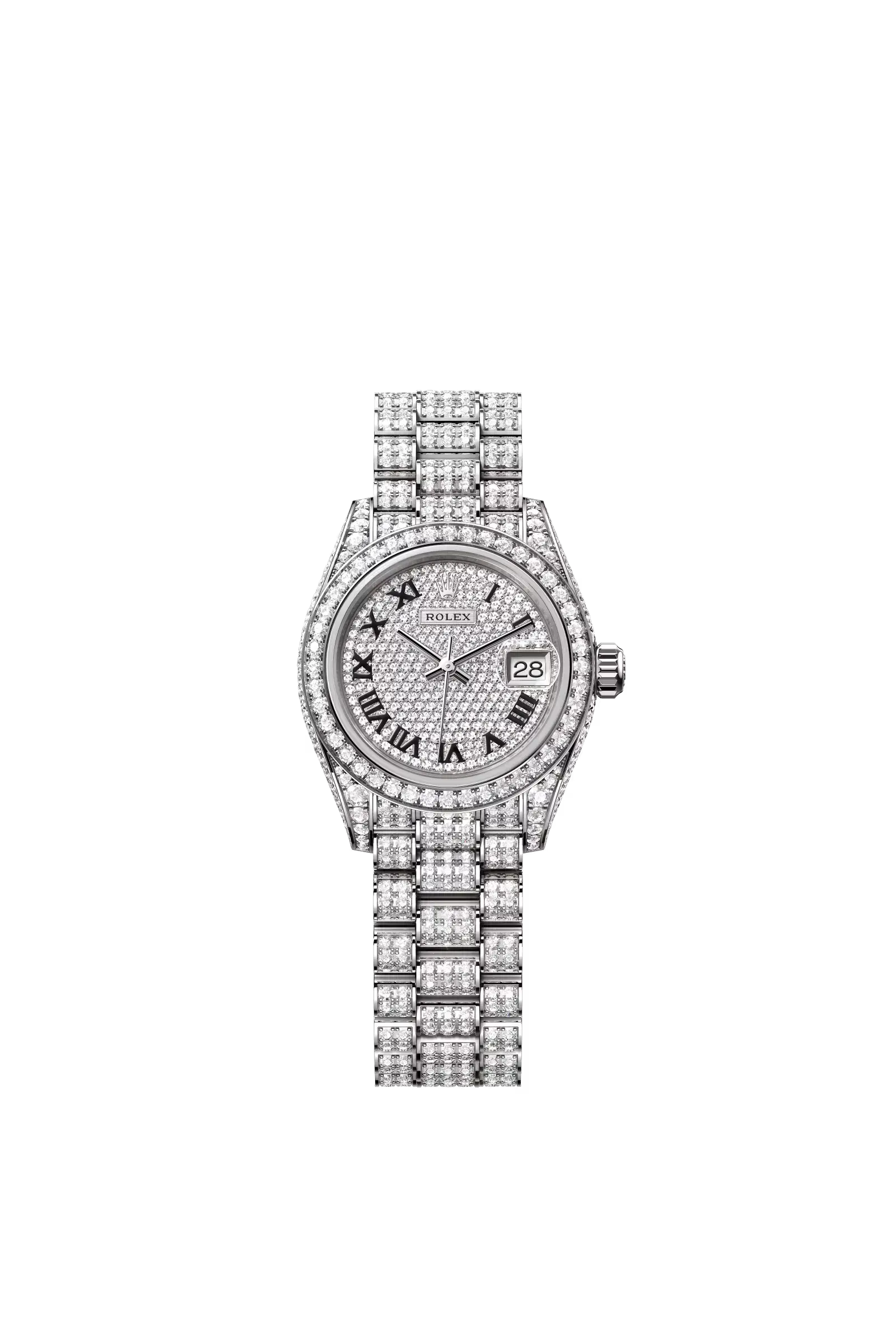 Lady-Datejust  Oyster, 28 mm, white gold and diamonds  Reference 279459RBR