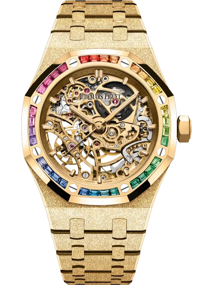 Royal Oak Frosted Gold Double Balance Wheel Openworked (Ref. 15468BA.YG.1259BA.01-B) — main photo