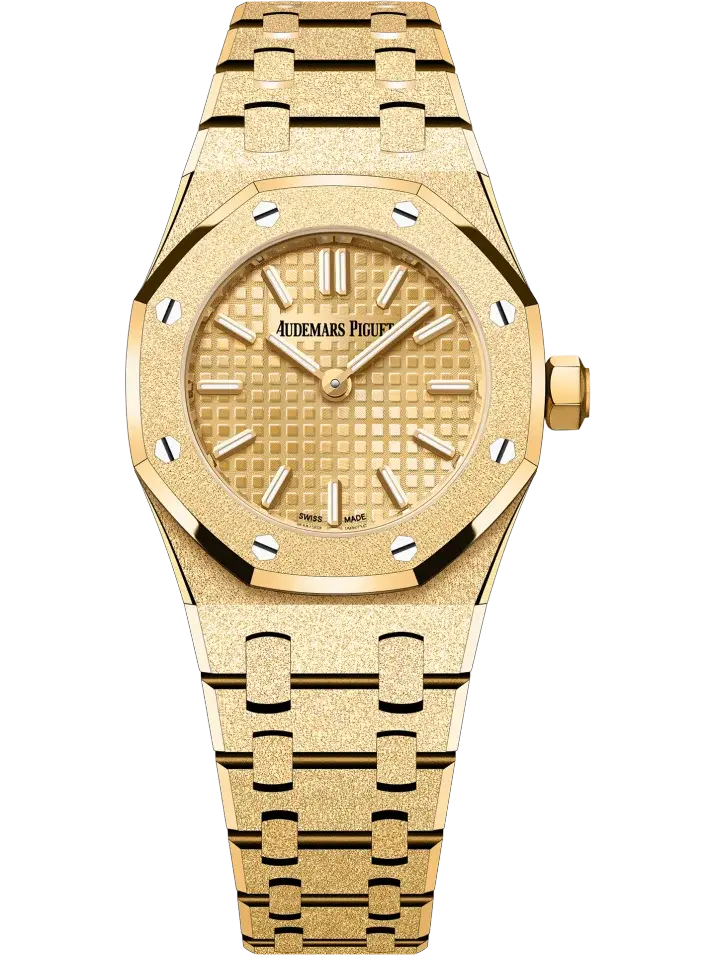 Royal Oak Mini Frosted Gold Quartz (Ref. 67630BA.GG.1312BA.01) — main photo