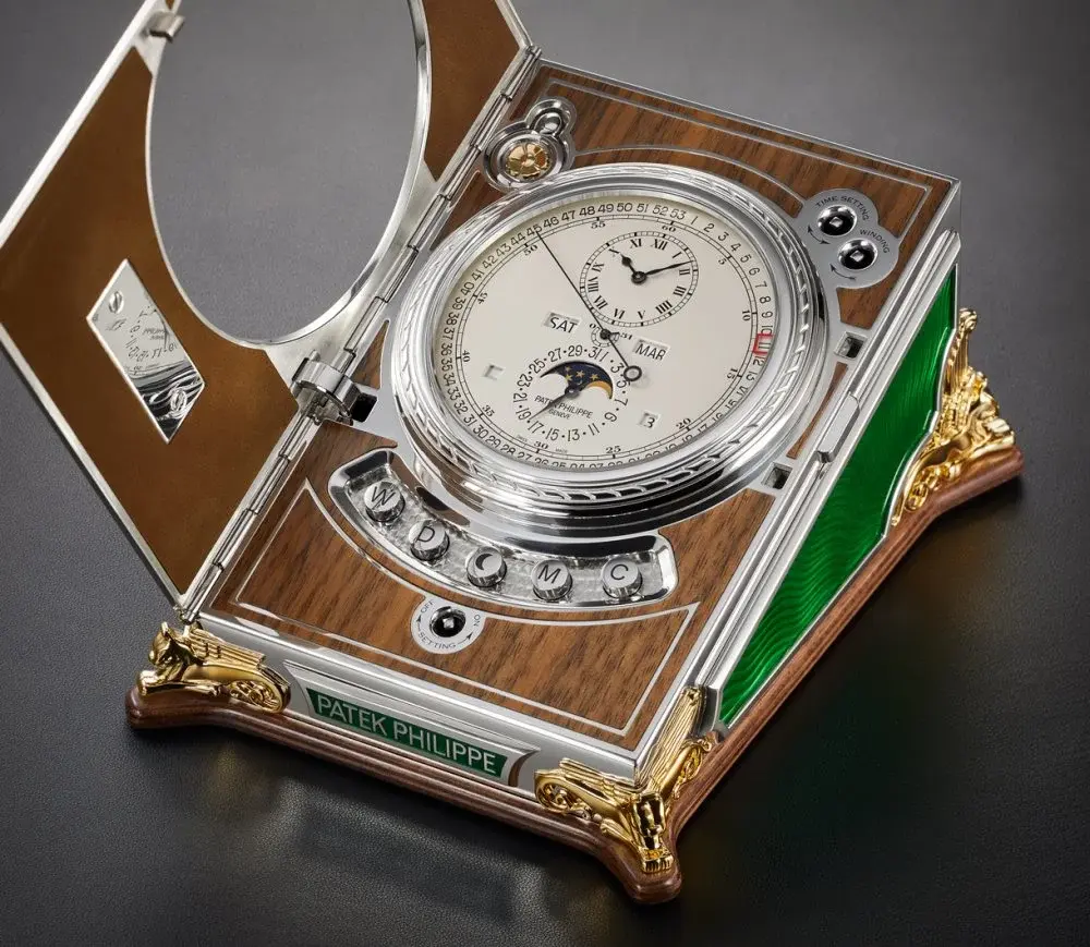 Complicated Desk Clock, Rare Handcrafts ( 27000M-001) — photo 3