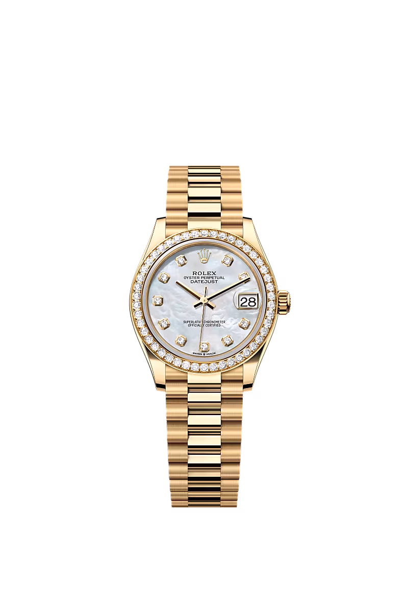 Oyster, 31 mm, yellow gold and diamonds  Reference 278288RBR (Pearl) — main photo